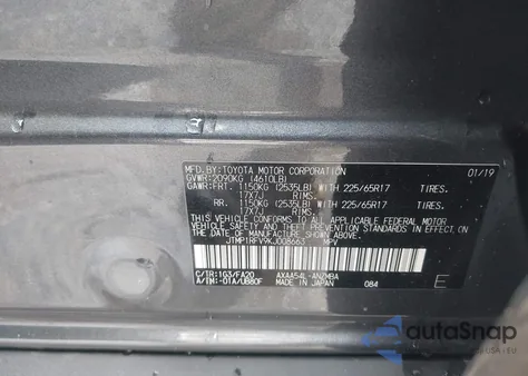 2019 Toyota Rav4 Xle z USA, uszkodzony, nr VIN JTMP1RFV9KJ008663